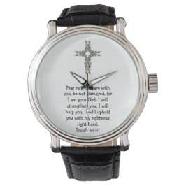 Bibelverse Inspiration Zitat Isaiah 41:10 Armbanduhr