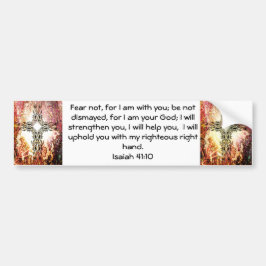 Bibelverse Inspiration Zitat Isaiah 41:10 Autoaufkleber