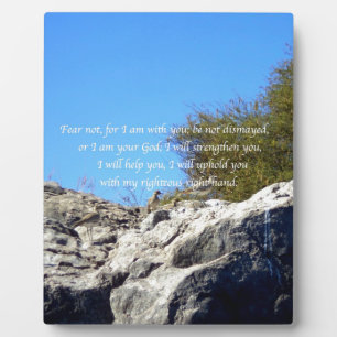 Bibelverse Inspiration Zitat Isaiah 41:10 Fotoplatte