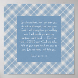 Bibelverse Isaiah 41:10, 13 Poster