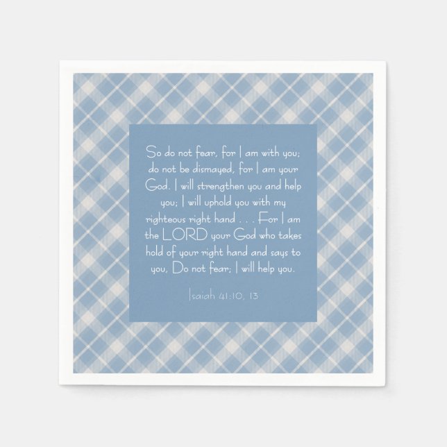 Bibelverse Isaiah 41:10, 13 Serviette (Vorderseite)