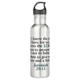 Bibelverse Jeremiah 29:11 Edelstahlflasche