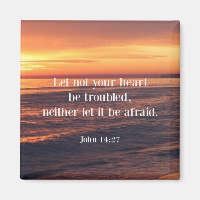 Bibelverse, John 14 27 Magnet (Vorne)