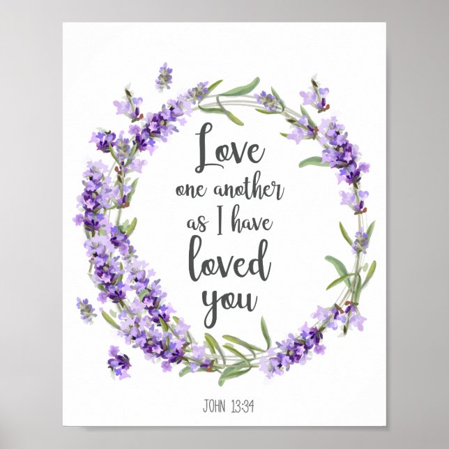 Bibelverse Liebe Eine andere Wohngestaltung Poster (Vorne)
