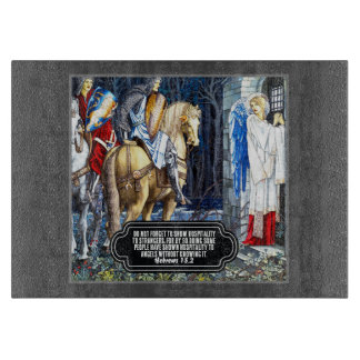 Bibelverse mit William Morris Angel Print Schneidebrett