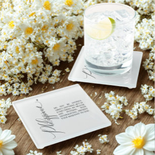 Bibelverse Philippians Glass Untersetzer