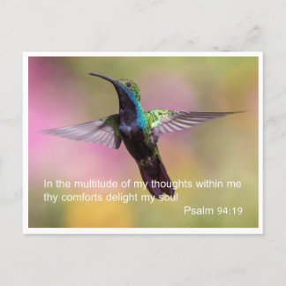 Bibelverse - Psalm 94 Vers 19 Postkarte