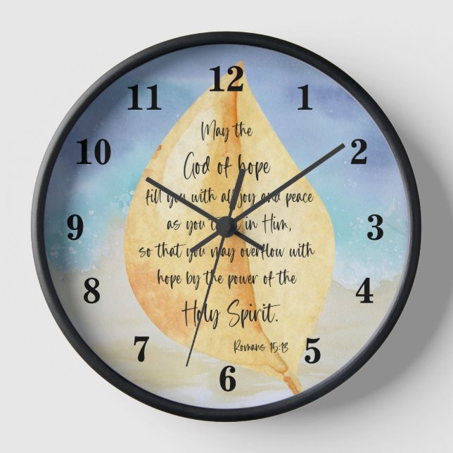 Bibelverse Römer Wall Clock Uhr (Vorderseite)