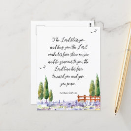 Bibelverse - Segen: Die Lord-Schrift Postkarte