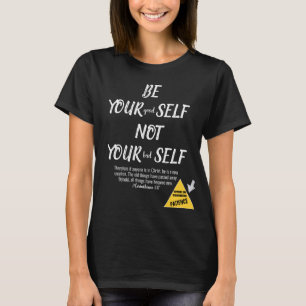 Bibelverse Sei du selbst 2 Korinther 5:17 T-Shirt