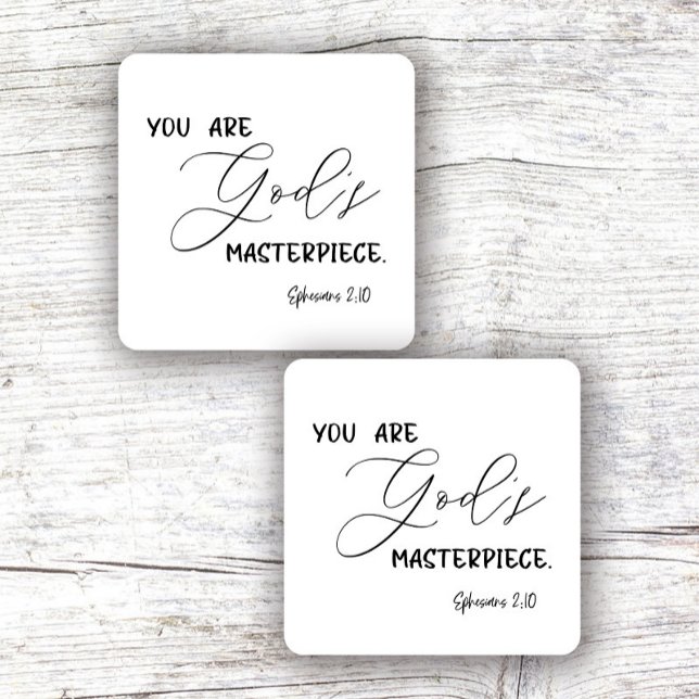 Bibelverse Square Sticker (Von Creator hochgeladen)