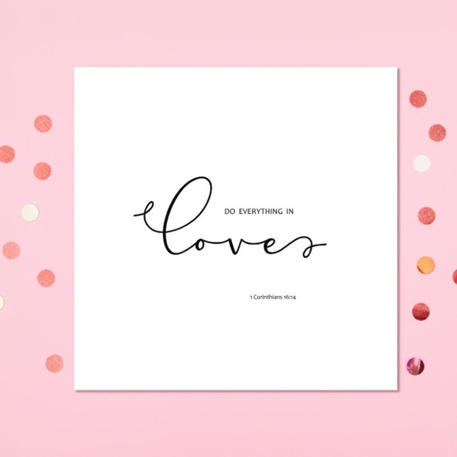 Bibelverse über Liebe White Serviette (Von Creator hochgeladen)