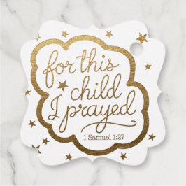 Bibelverse von 1 Samuel 1:27 Geschenkanhänger