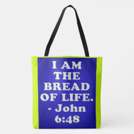Bibelverse von John 6:48. Tasche