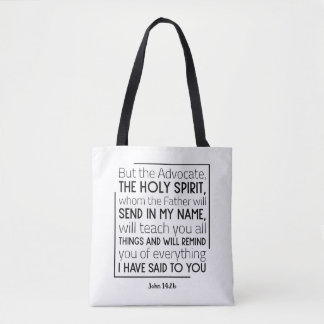 Bibelverse Weiße Tasche