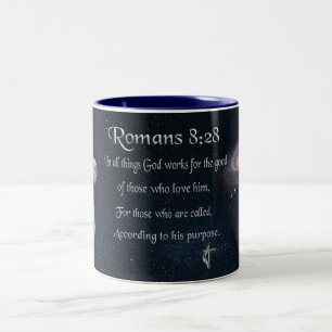 Bibelverse Zweifarbige Tasse