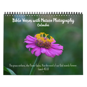 Bibelversen mit dem Kalender der Naturfotografie
