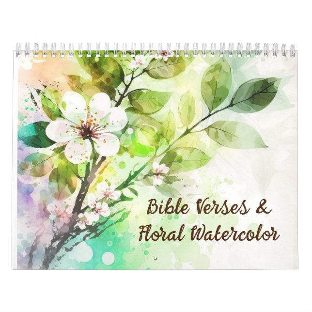 Bibelversen und Blumenfarben Christlich Kalender (Titelbild)