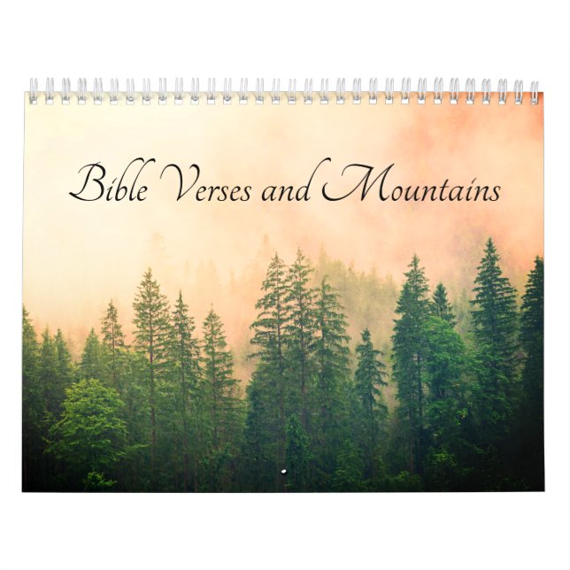 Bibelversen und Gebirge Christlich Kalender (Titelbild)
