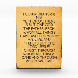 Bibelversenblock - 1 Korinther 8:6 Fotoblock