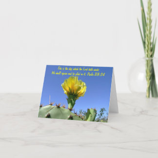 Bibelversfreier raum notecard Kaktus-Blume Karte