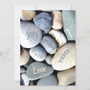 Bibelwerte "Glaube Liebe Hoffnung" Moderne Kiesels Save The Date
