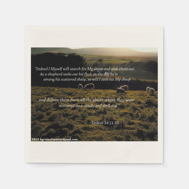 Bibelziffern Serviette (Vorderseite)