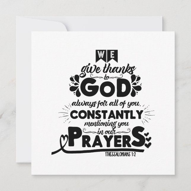 Bibelzitat Einladung (Vorderseite)