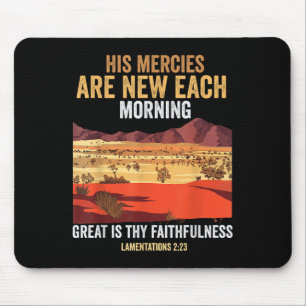 Bibelzitat Seine Barmherzigkeiten sind jeden Morge Mousepad