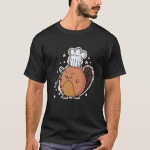 Biber als Koch T-Shirt