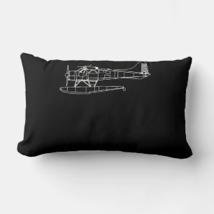 Biber auf Flohsee Flugzeug Piot Funny Geschenk Lendenkissen