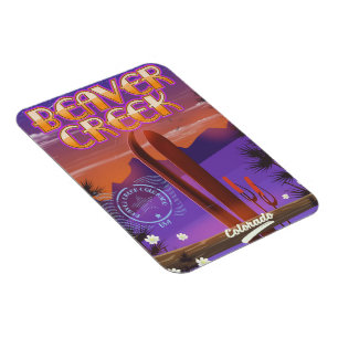 Biber-Bach Colorado-Skiposter Magnet