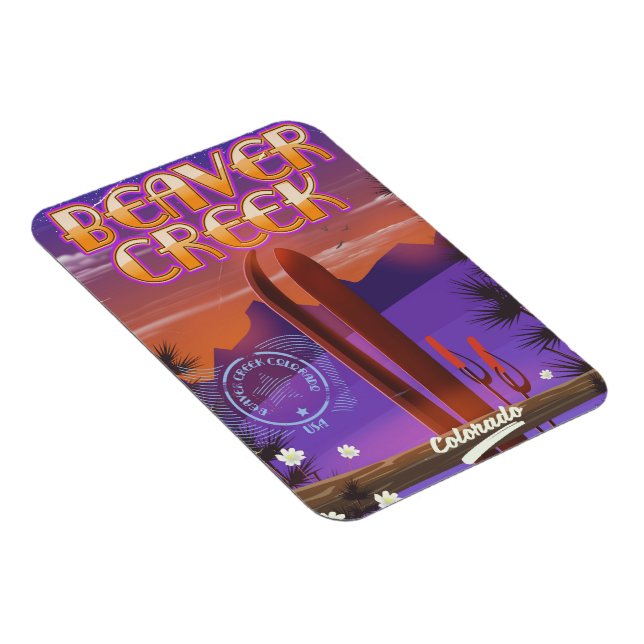 Biber-Bach Colorado-Skiposter Magnet (Rechte Seite)