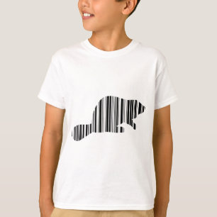 BIBER BAR CODE Tier Barcode Musterdesign T-Shirt