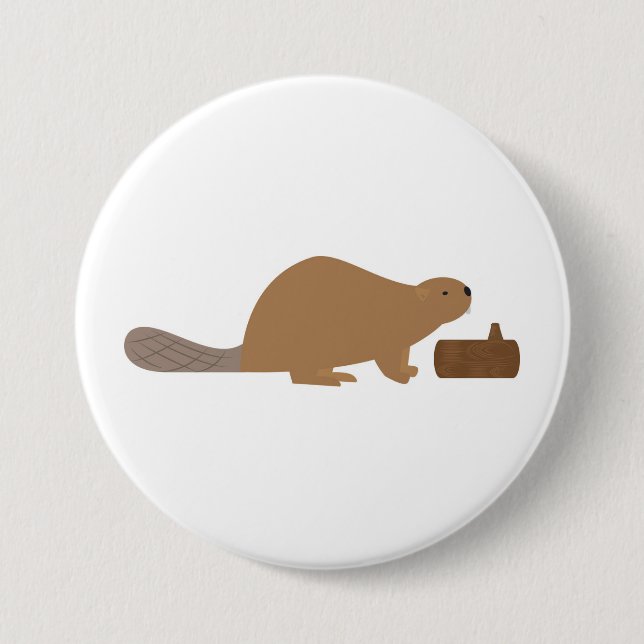 Biber Button (Vorderseite)