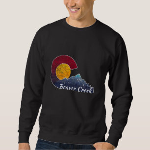 Biber Creek Colorado Flag Inspiriert Sweatshirt