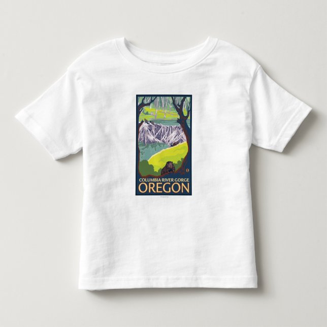 Biber-Familie - Columbia River Schlucht, Oregon Kleinkind T-shirt (Vorderseite)