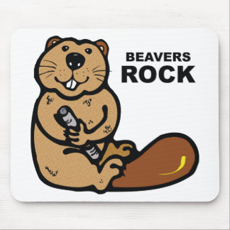 Biber-Felsen Mousepad