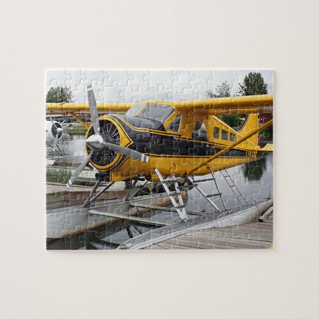 Biber-Floss-Flugzeug-Puzzle (Horizontal)