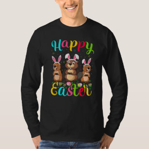 Biber Funny Oaster Egg Bunny Beaver Happy Oster T-Shirt