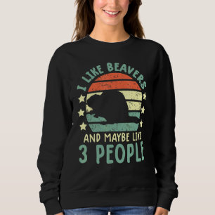 Biber für Kinder Biber für Männer Biberabschlag Sweatshirt