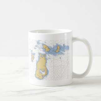 Biber-Insel, MI-Seediagramm Kaffeetasse