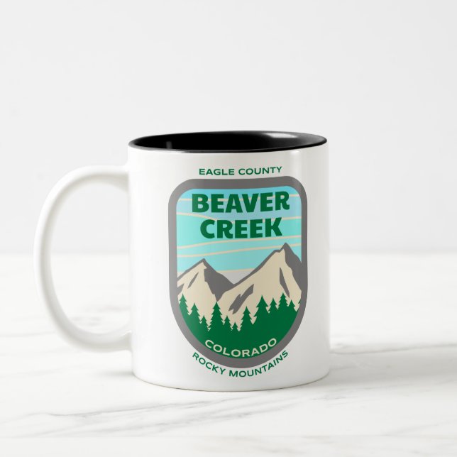 Biber-Landkreis Zweifarbige Tasse (Links)