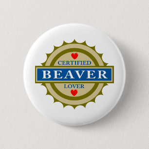 Biber-Liebhaber Button