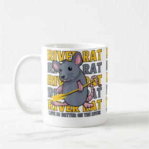 Biber Maus Nagetier Leben ist besser am Fluss Kaffeetasse