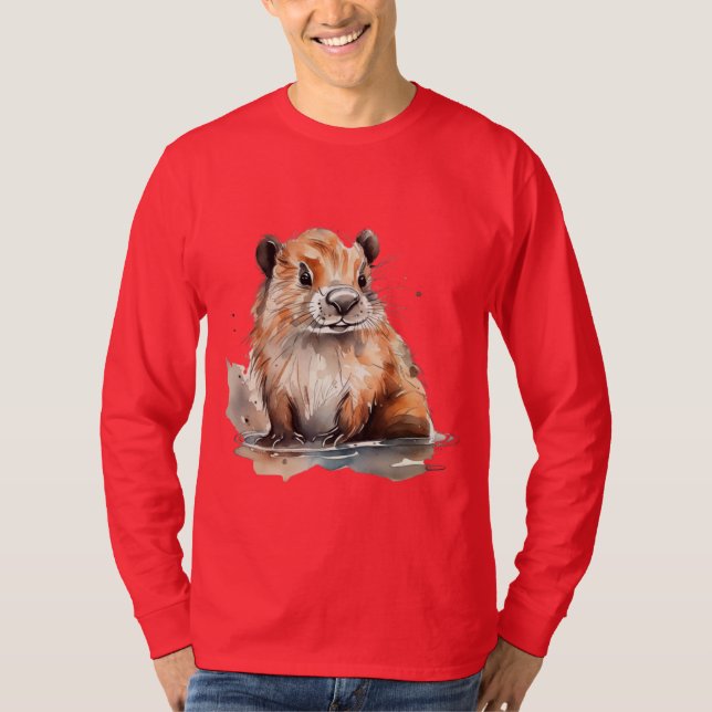 Biber mens Shirt (Vorderseite)