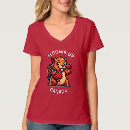 Biber mit Ahornleder und Elbos Up Canada Big T-Shirt