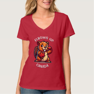 Biber mit Ahornleder und Elbos Up Canada Big T-Shirt
