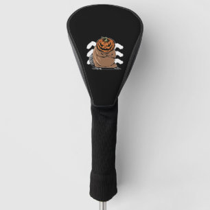 Biber mit Kürbiskopf - Halloween-Biber Golf Headcover