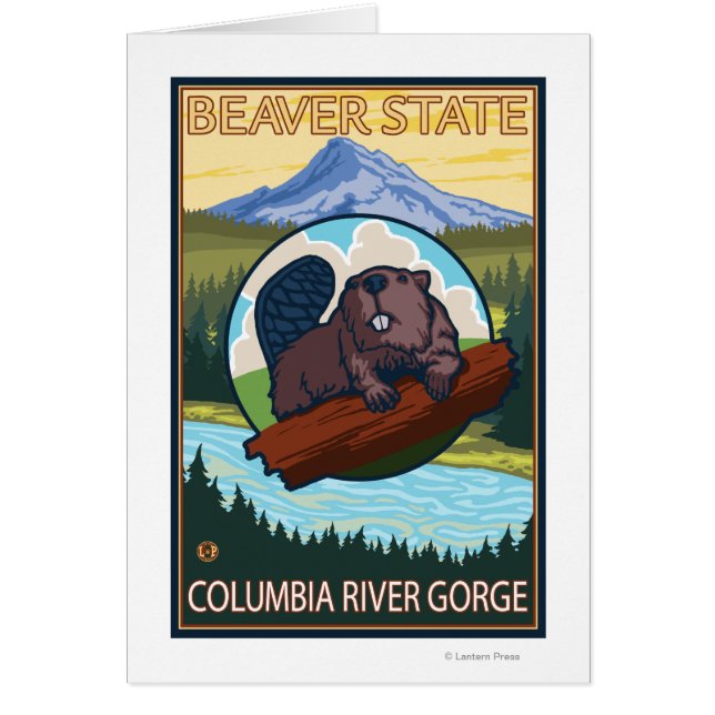 Biber & Mt. Hood - Schlucht des Columbia River, OR (Vorne)